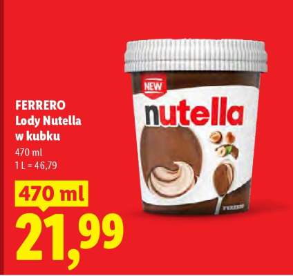 FERRERO Lody Nutella w kubku