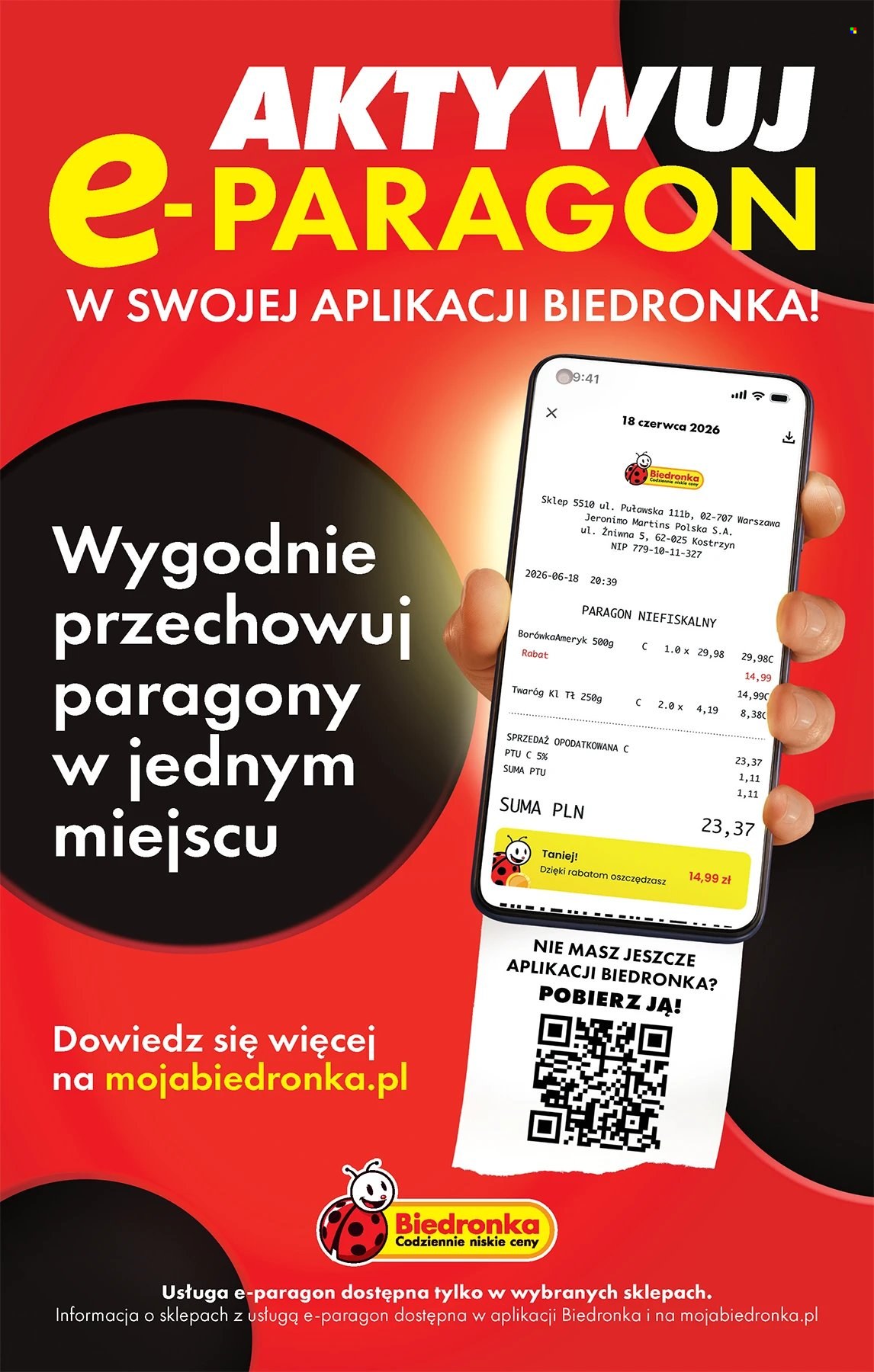 Leták Biedronka - 3.8.2026 - 8.8.2026. Strana 70