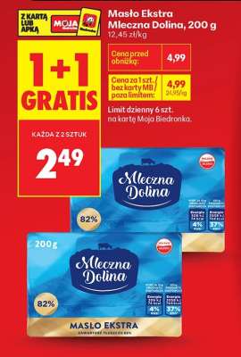 Masło Ekstra Mleczna Dolina 200 g