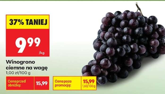 Winogrono ciemne na wagę