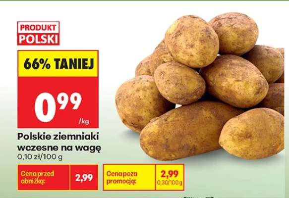 Polskie ziemniaki wczesne na wagę