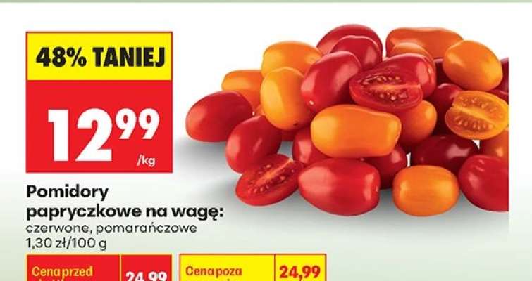 Pomidory papryczkowe na wagę