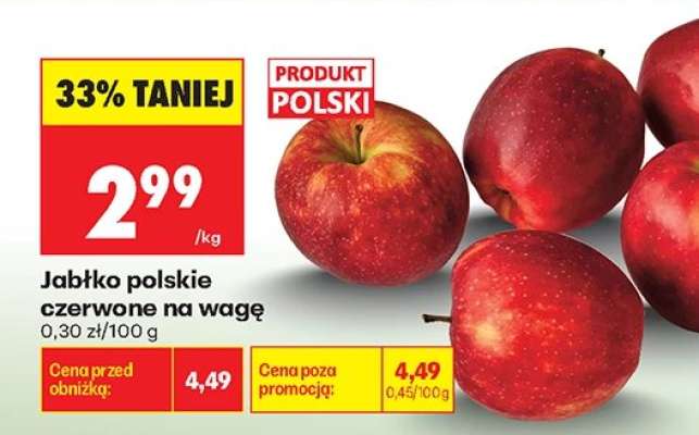 Jabłko polskie czerwone na wage