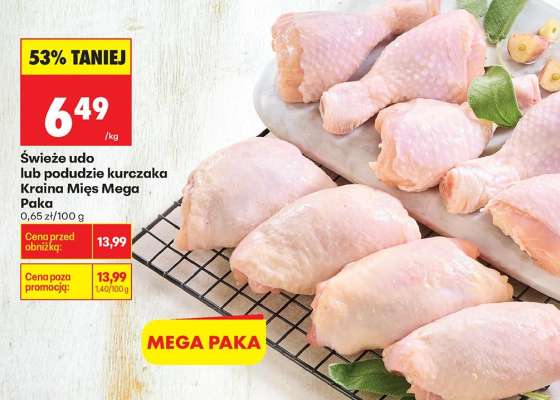 świeże udo lub podudzie kurczaka Kraina Mięs Mega Paka