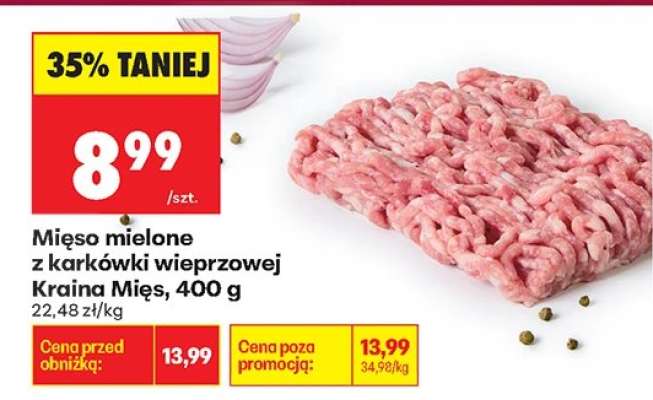 Mięso mielone z karkówki wieprzowej Kraina Mięs , 400 g