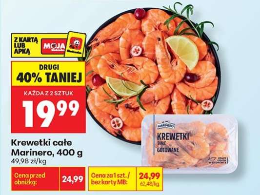 Krewetki całe Marinero 400 g