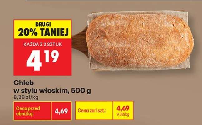 Chleb w stylu włoskim, 500 g