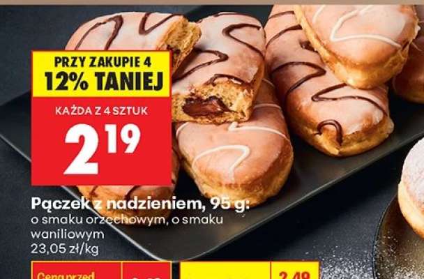 Pączek z nadzieniem, 95 g