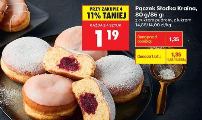 Pączek Słodka Kraina, 80 g/85 g