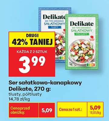 Ser sałatkowo-kanapkowy Delikate, 270 g