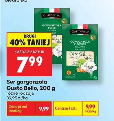 Ser gorgonzola Gusto Bello, 200 g