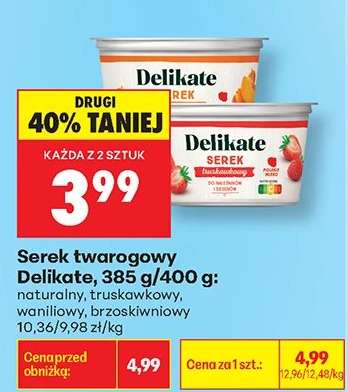 Serek twarogowy Delikate, 385 g/400 g