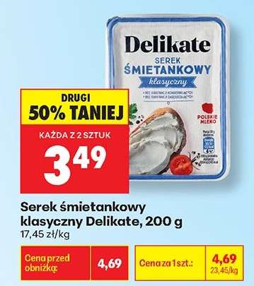 Serek śmietankowy klasyczny Delikate, 200 g