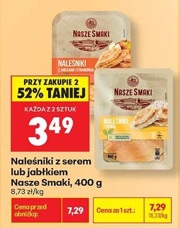 Naleśniki z serem lub jabłkiem Nasze Smaki, 400 g