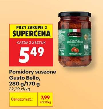 Pomidory suszone Gusto Bello 280 g / 170 g