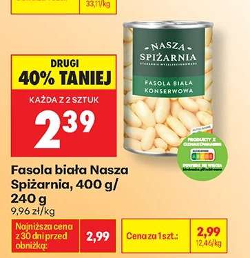 Fasola biała Nasza Spiżarnia 400 g / 240 g