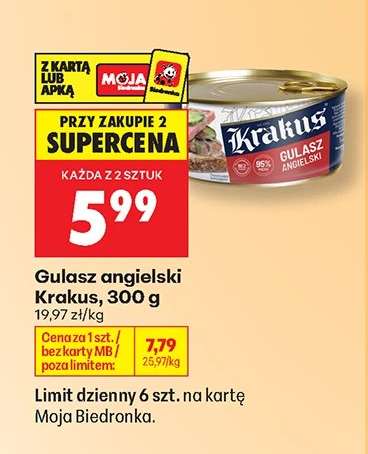 Gulasz angielski Krakus, 300 g