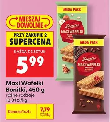 Maxi Wafelki Bonitki, 450 g