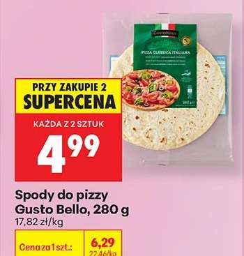 Spody do pizzy Gusto Bello, 280 g