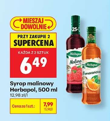 Syrop malinowy Herbapol, 500 ml