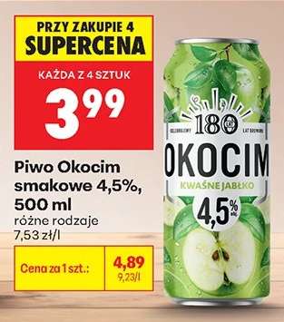 Piwo Okocim smakowe 4,5%, 500 ml