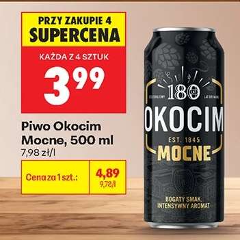 Piwo Okocim Mocne, 500 ml