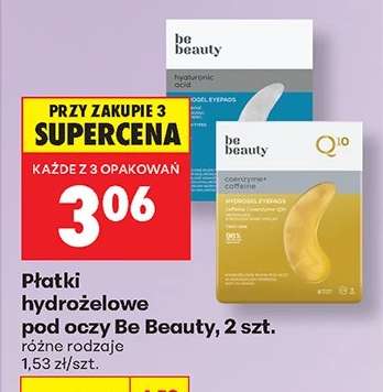 Płatki hydrożelowe pod oczy Be Beauty, 2 szt.