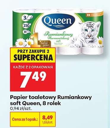 Papier toaletowy Rumiankowy soft Queen, 8 rolek