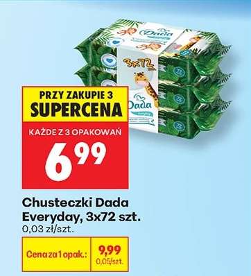 Chusteczki Dada Everyday, 3x72 szt.