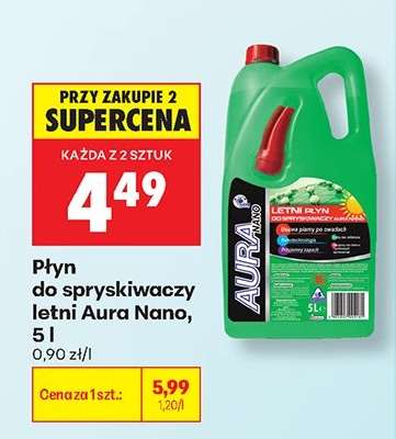Płyn do spryskiwaczy letni Aura Nano, 5 l