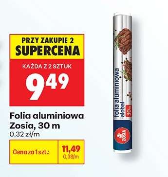 Folia aluminiowa Zosia, 30 m