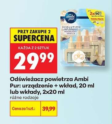 Odświeżacz powietrza Ambi Pur urządzenie + wkład, 20 ml lub wkłady, 2x20 ml