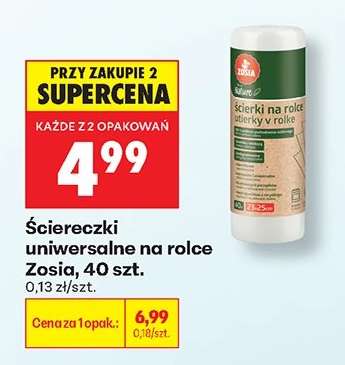Ściereczki uniwersalne na rolce Zosia, 40 szt.