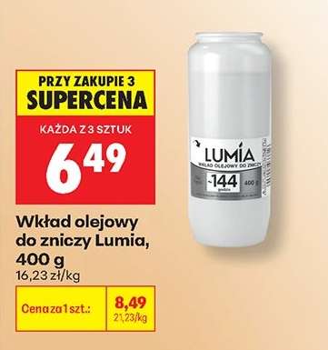 Wkład olejowy do zniczy Lumia, 400 g