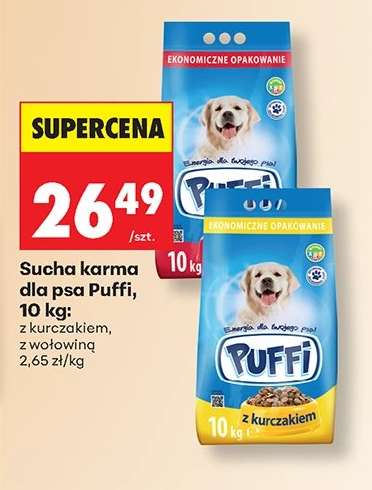 Sucha karma dla psa Puffi, 10 kg