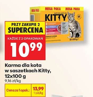 Karma dla kota w saszetkach Kitty 12x100 g
