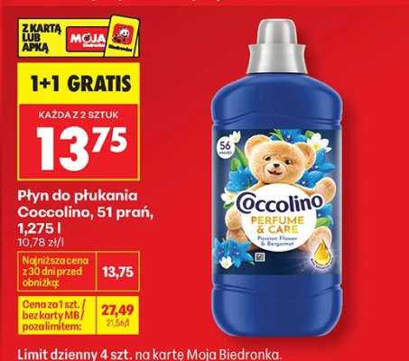 Płyn do płukania Coccolino, 51 prań, 1,275 l