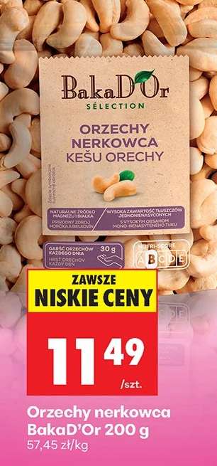 Orzechy nerkowca BakaD’Or, 200 g