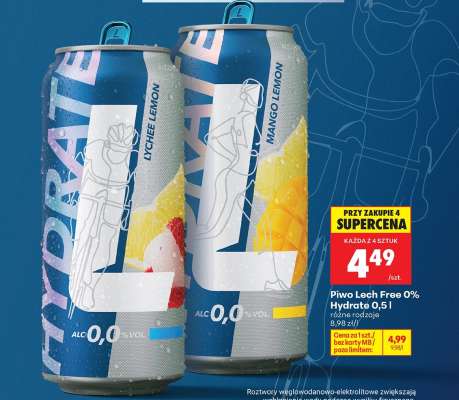 Piwo Lech Free 0% Hydrate 0,5 l