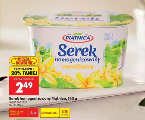 Serek homogenizowany Piątnica 150 g