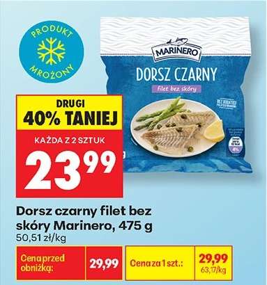 Dorsz czarny Filet bez skóry Marinero, 475 g