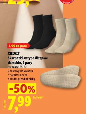 CRIVIT Skarpetki antypoślizgowe damskie, 2 pary