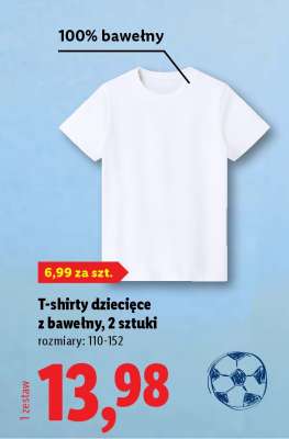 T-shirty dziecięce z bawełny, 2 sztuki