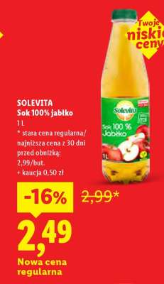 Solevita Sok 100% Jabłko