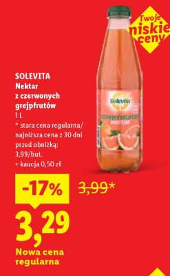 SOLEVITA Nektar z czerwonych grejpfrutów