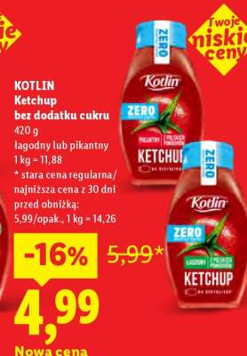 KOTLIN Ketchup bez dodatku cukru
