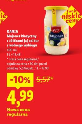 KANIA Majonez klasyczny z żółtkami jaj od kur z wolnego wybiegu