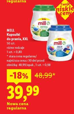 MILL Kapsułki do prania, XXL