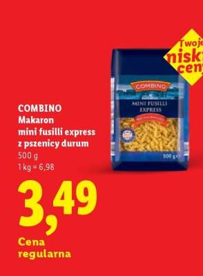 COMBINO Makaron mini fusilli express z pszenicy durum