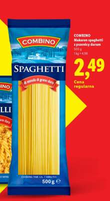 COMBINO Makaron spaghetti z pszenicy durum